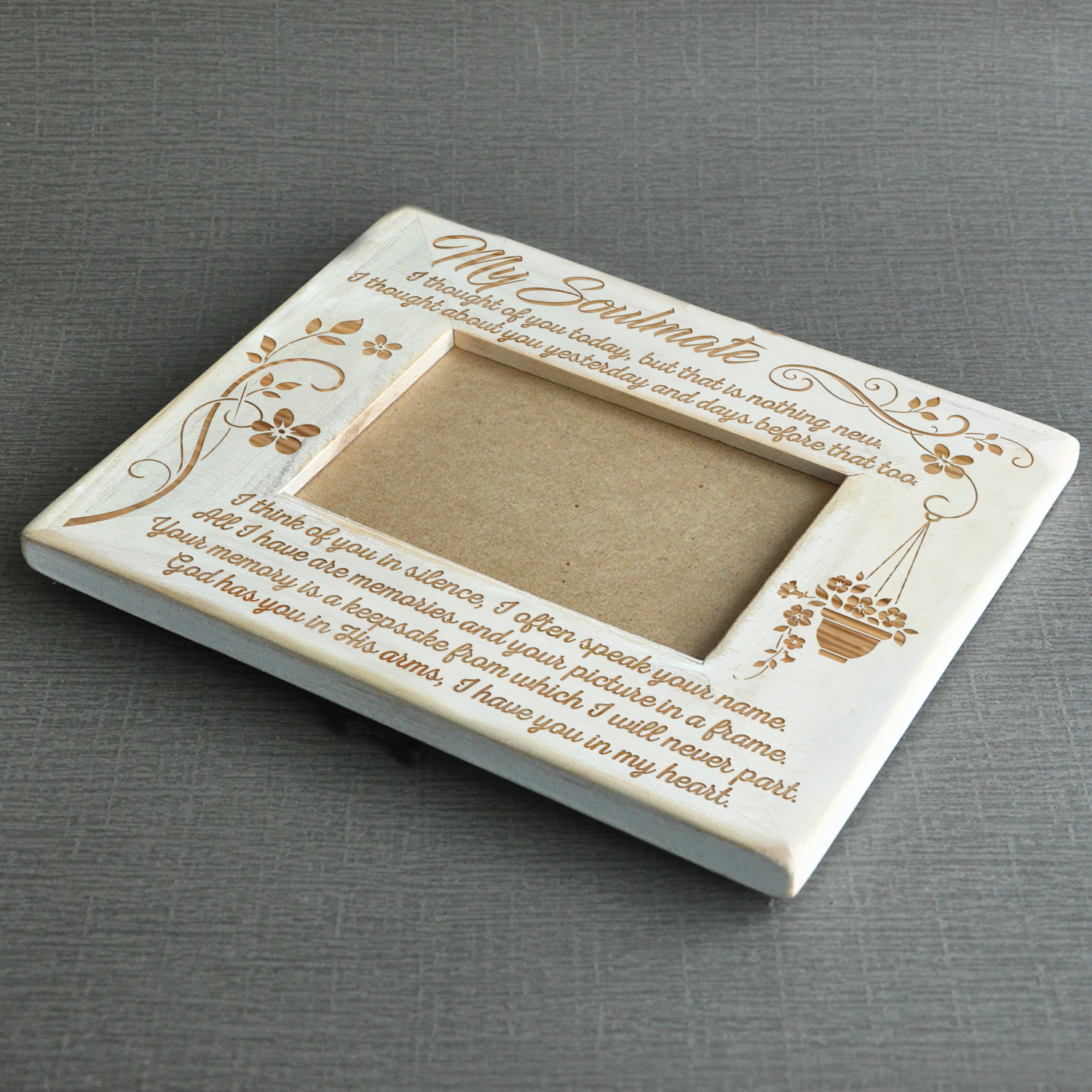 SOULMATE - IN MY HEART - WOOD FRAME-A Loves Gift