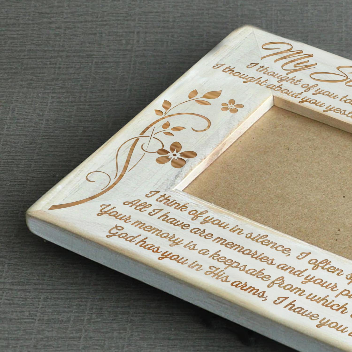 SOULMATE - IN MY HEART - WOOD FRAME-A Loves Gift