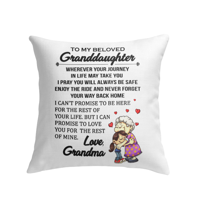 Custom Pillow To My Granddaughter Pillow - Best Pillow-A Loves Gift