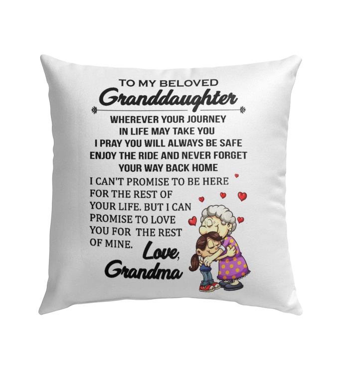 Custom Pillow To My Granddaughter Pillow - Best Pillow-A Loves Gift