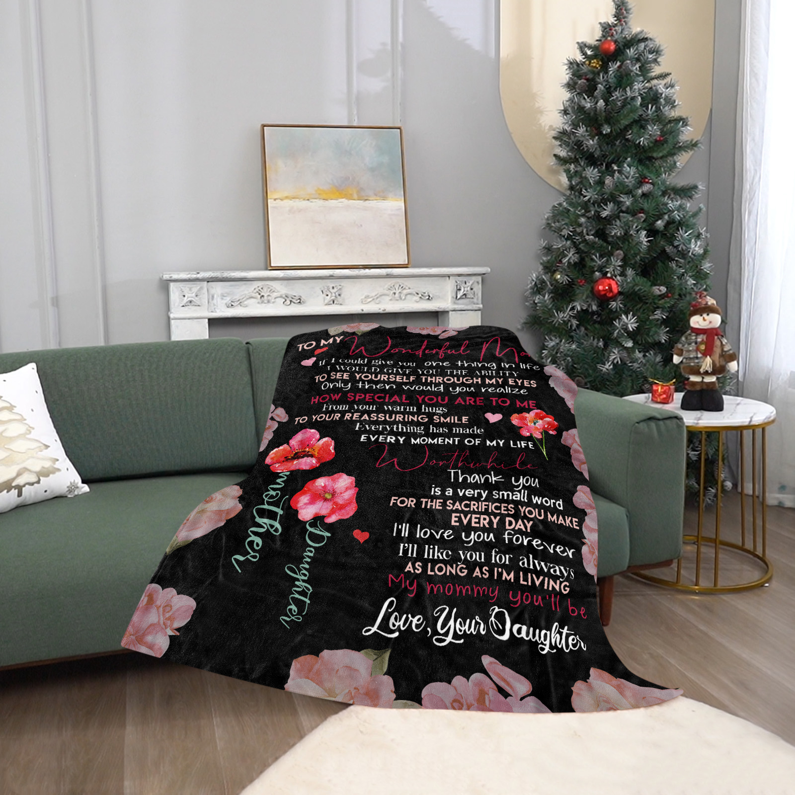 HAINON Mother's Day  Birthday Gift for Mom from Daughter - 50X60