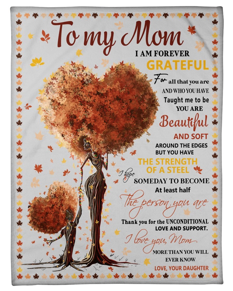 To My Mom You Are Beautiful Tree Blanket Christmas Gift For Mom-A Loves Gift
