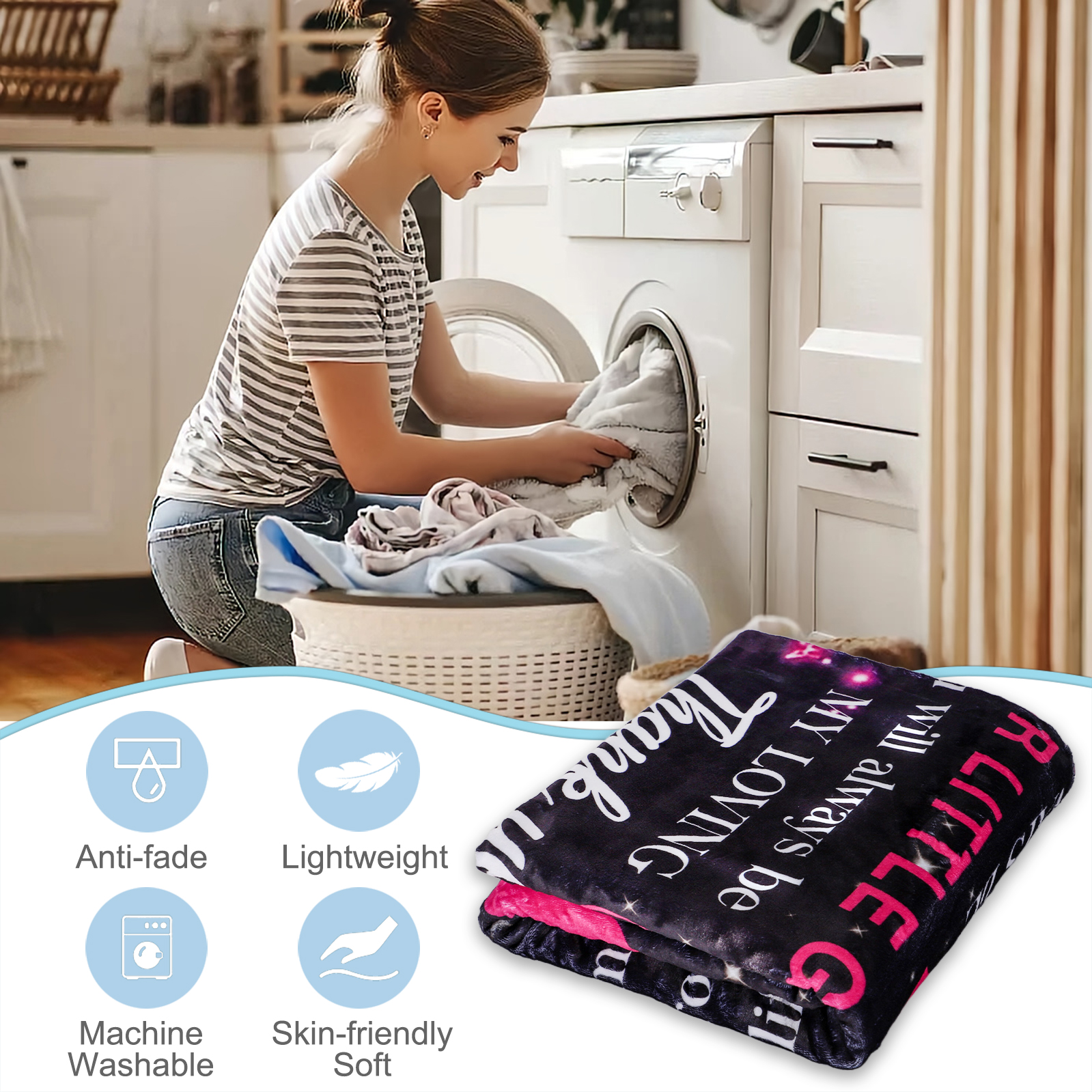 HAINON Mother's Day  Birthday Gift for Mom from Daughter - 50X60