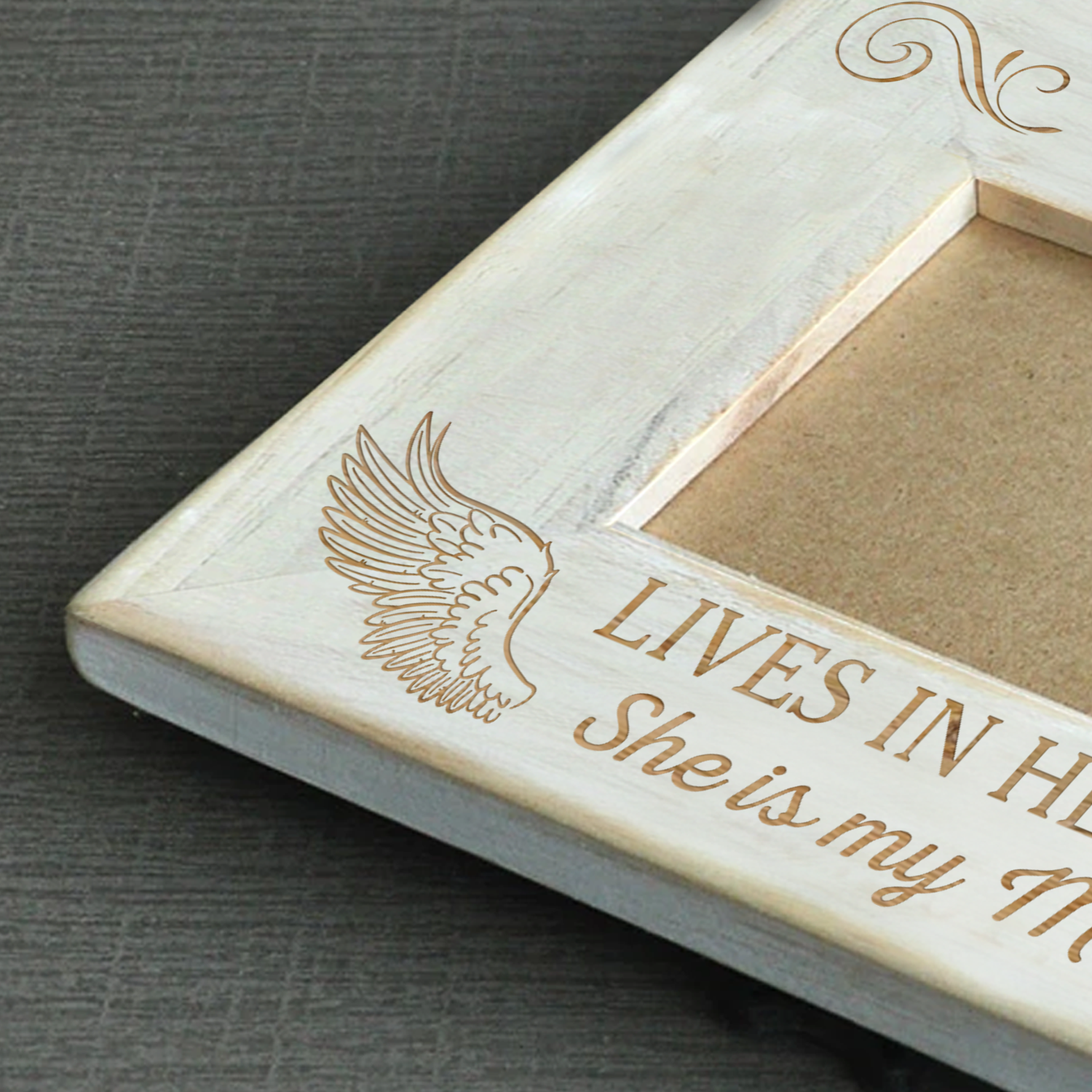 A BIG PIECE OF MY HEART - MUM - WOOD FRAME