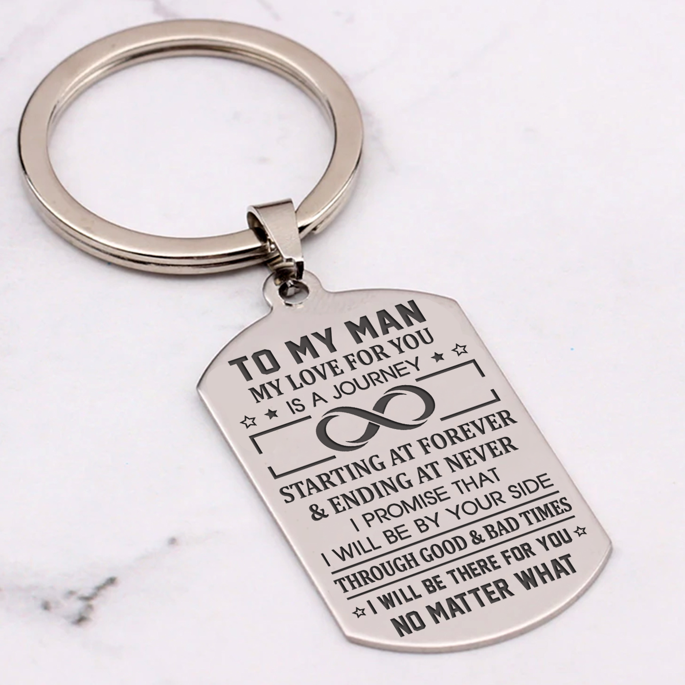 MY MAN - LOVE JOURNEY - KEY CHAIN 1-A Loves Gift
