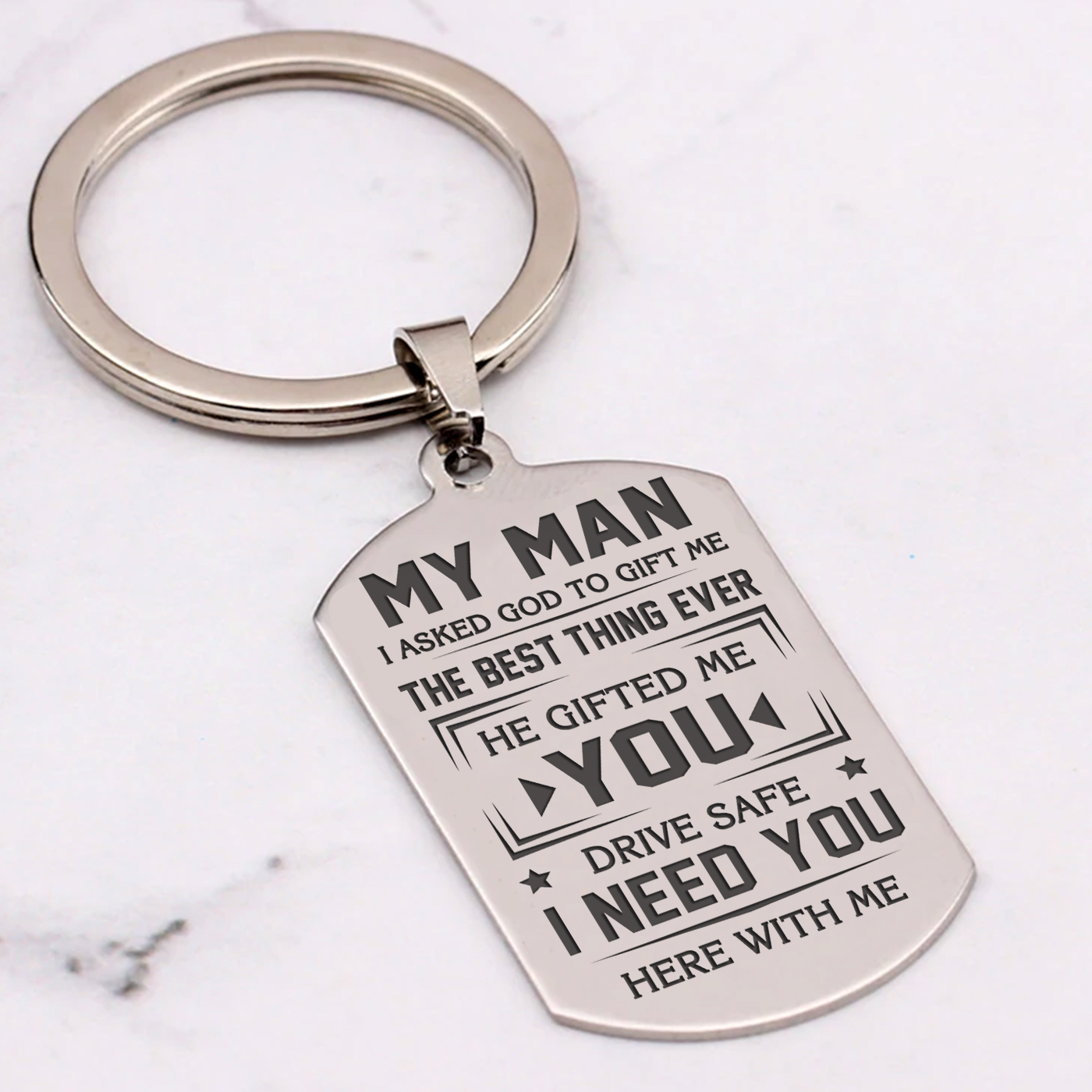 MY MAN - BEST THING EVER - KEY CHAIN 1-A Loves Gift