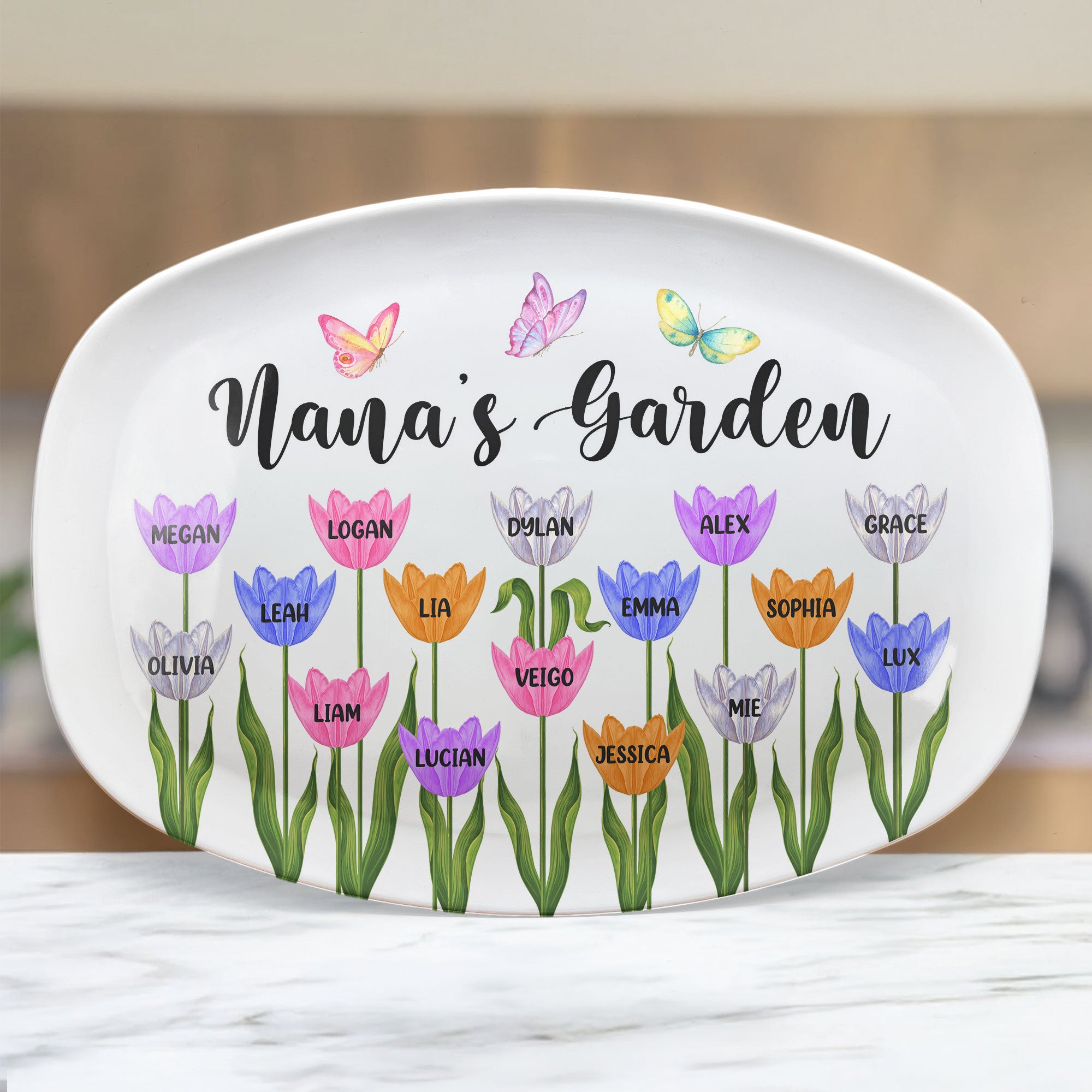 Nana's Garden - Personalized Platter