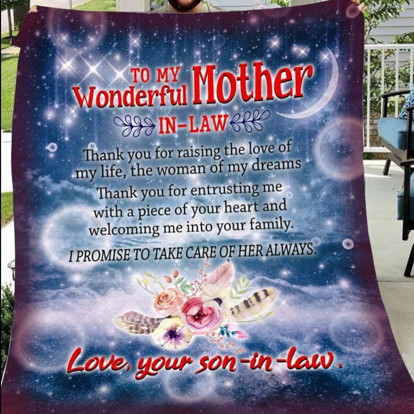 Famh - to my wonderful mother-in-law 50x60 blanket gift for mom all size blanket-A Loves Gift