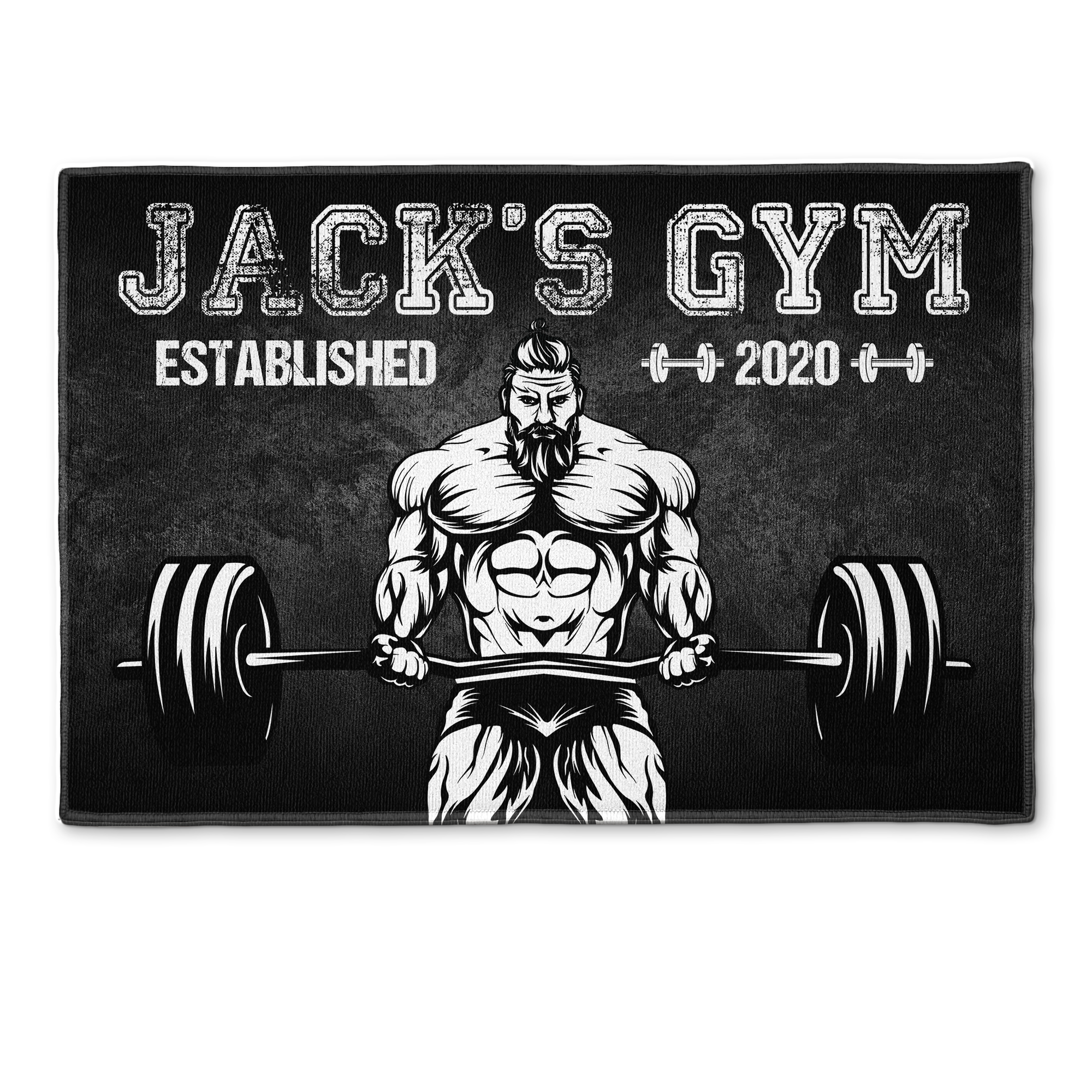 Old Man Gym Room - Personalized Doormat  - Gift For Gymer - Old Man Lifting