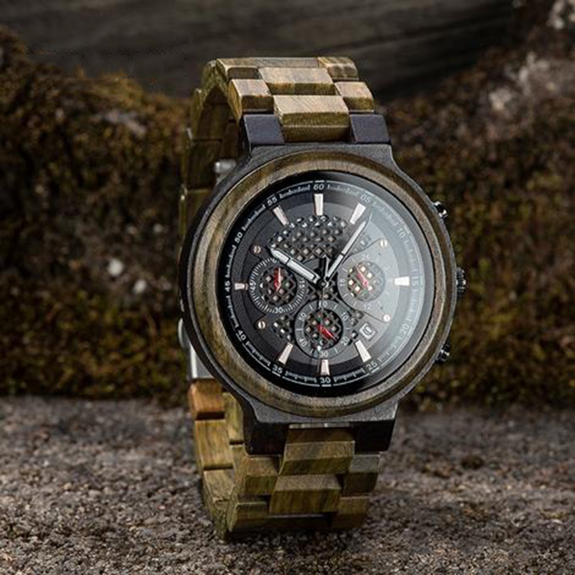 Great Gifts For Husband - Green Sandalwood Wooden Watch Quartz Watches-A Loves Gift