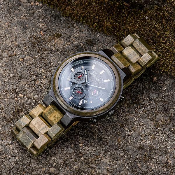 Great Gifts For Husband - Green Sandalwood Wooden Watch Quartz Watches-A Loves Gift