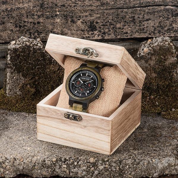 Great Gifts For Husband - Green Sandalwood Wooden Watch Quartz Watches-A Loves Gift