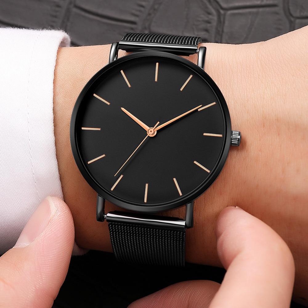 Luxury Quartz Watch Steel Date Waterproof-A Loves Gift