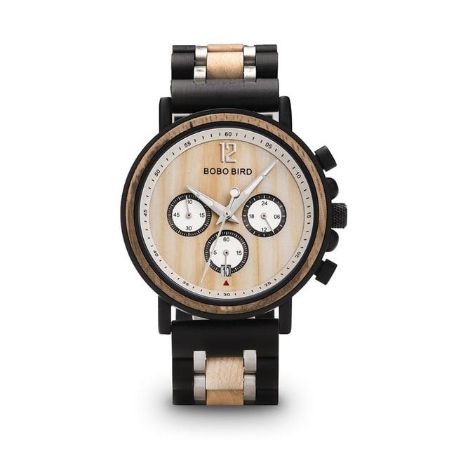 Luxury Wood Timepieces Chronograph Quartz Watch - Great Gift for Men-A Loves Gift