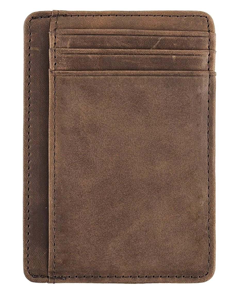 Leather Engraved Slim Card Holder Wallet For Husband With Box Gift-A Loves Gift