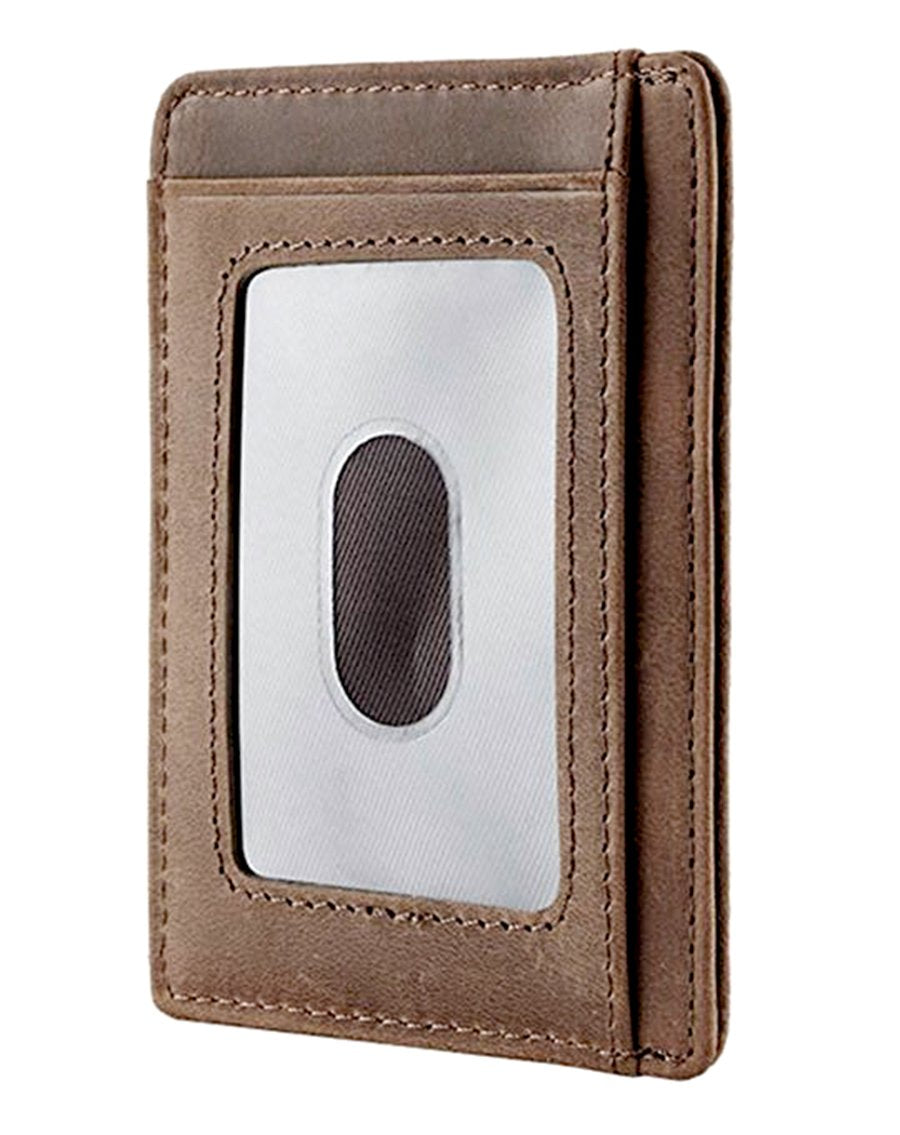 Leather Engraved Slim Card Holder Wallet For Husband With Box Gift-A Loves Gift