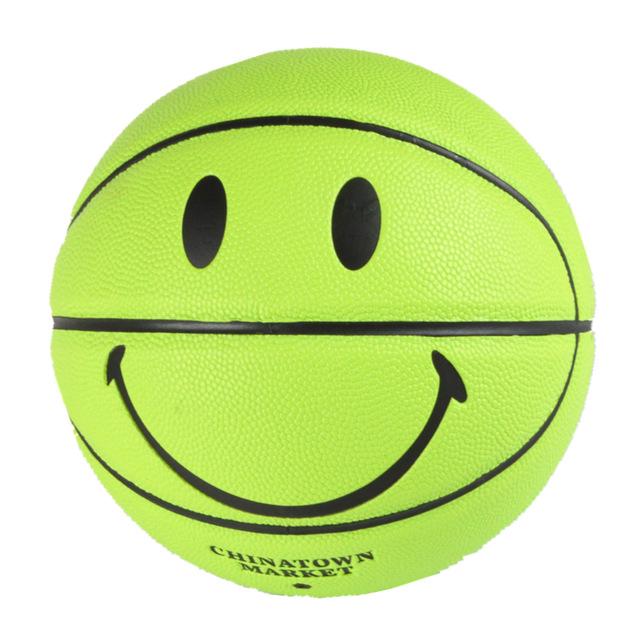 Smiley Basketball Face Street Basket Ball Size 5 Professional Match  Basketball Multicolor Gift for Boys PU-A Loves Gift