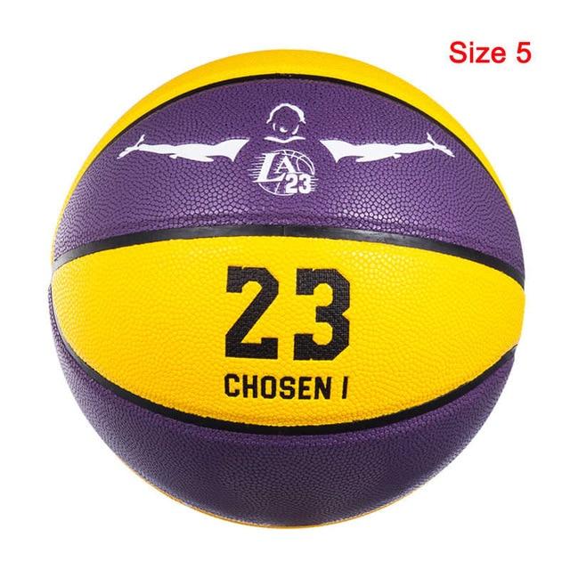 Professional Basketball Ball PU Material Size 7/6/5 Ball Child Training Outdoor Indoor with Free Gift Basketball basketbol topu-A Loves Gift