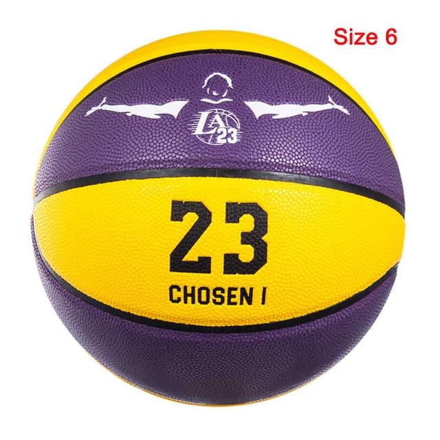 Professional Basketball Ball PU Material Size 7/6/5 Ball Child Training Outdoor Indoor with Free Gift Basketball basketbol topu-A Loves Gift
