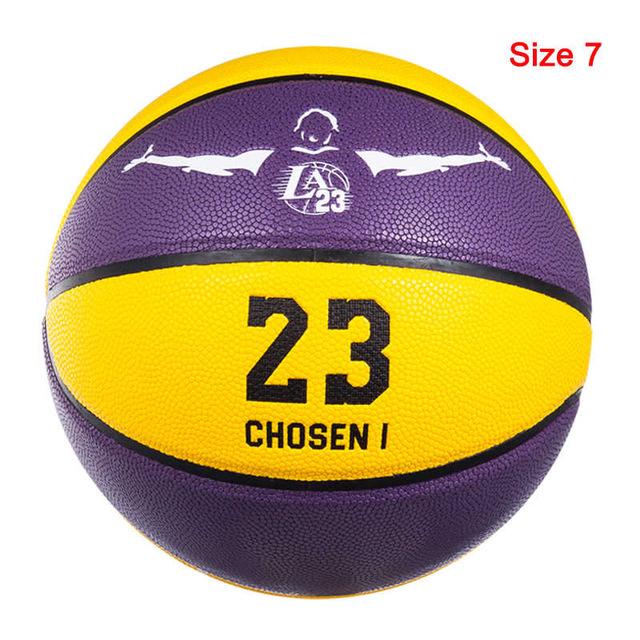Professional Basketball Ball PU Material Size 7/6/5 Ball Child Training Outdoor Indoor with Free Gift Basketball basketbol topu-A Loves Gift