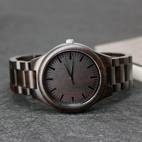 TO MY HUSBAND ENGRAVED WOODEN WATCH-A Loves Gift