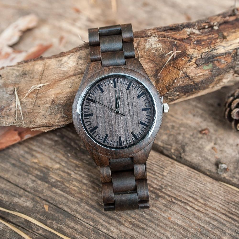 TO MY HUSBAND ENGRAVED WOODEN WATCH-A Loves Gift