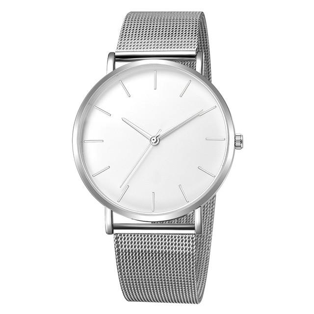 Luxury Quartz Watch Steel Date Waterproof-A Loves Gift
