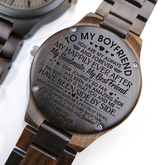 Engraved Wooden Watch - Great Gift For Your Boyfriend-A Loves Gift
