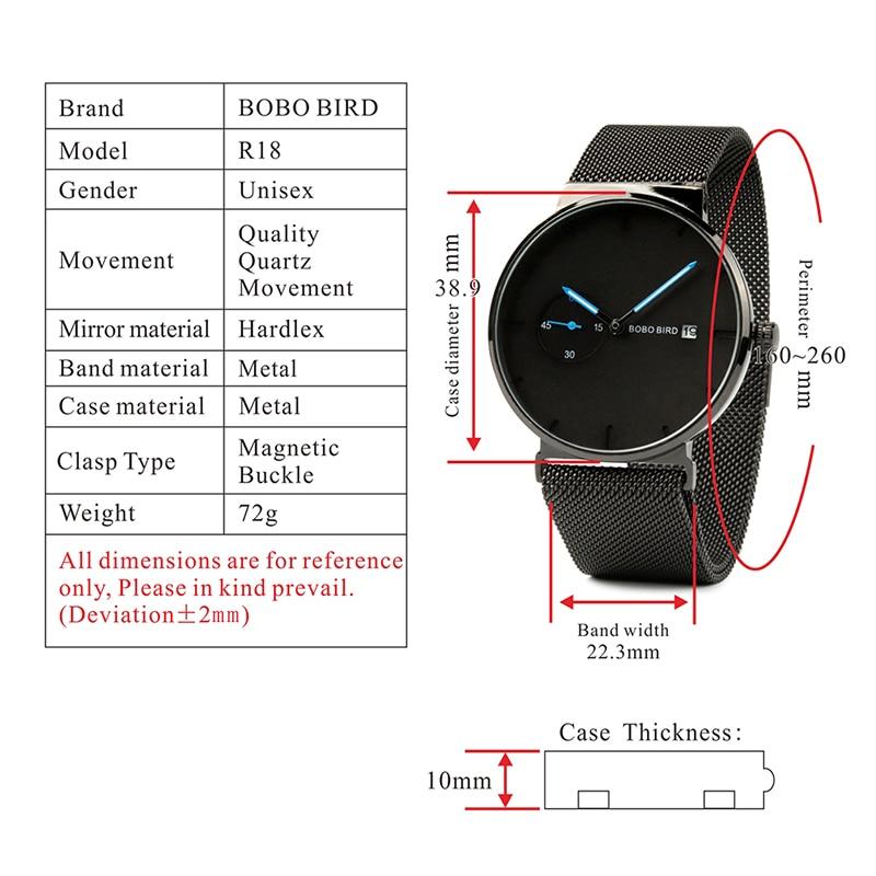 Personalized Men Stainless Steel Quartz Watches Gifts for Men-A Loves Gift