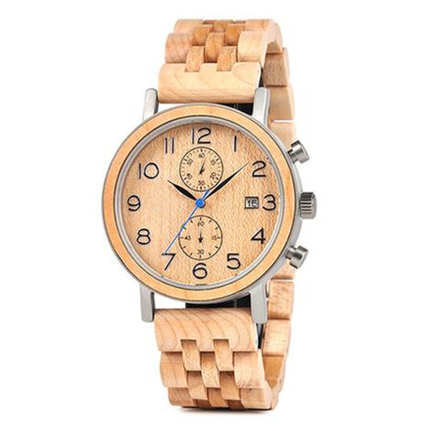 Wooden Men Watch Luxury Brand Japanese Movement Quartz Wrist Watches-A Loves Gift