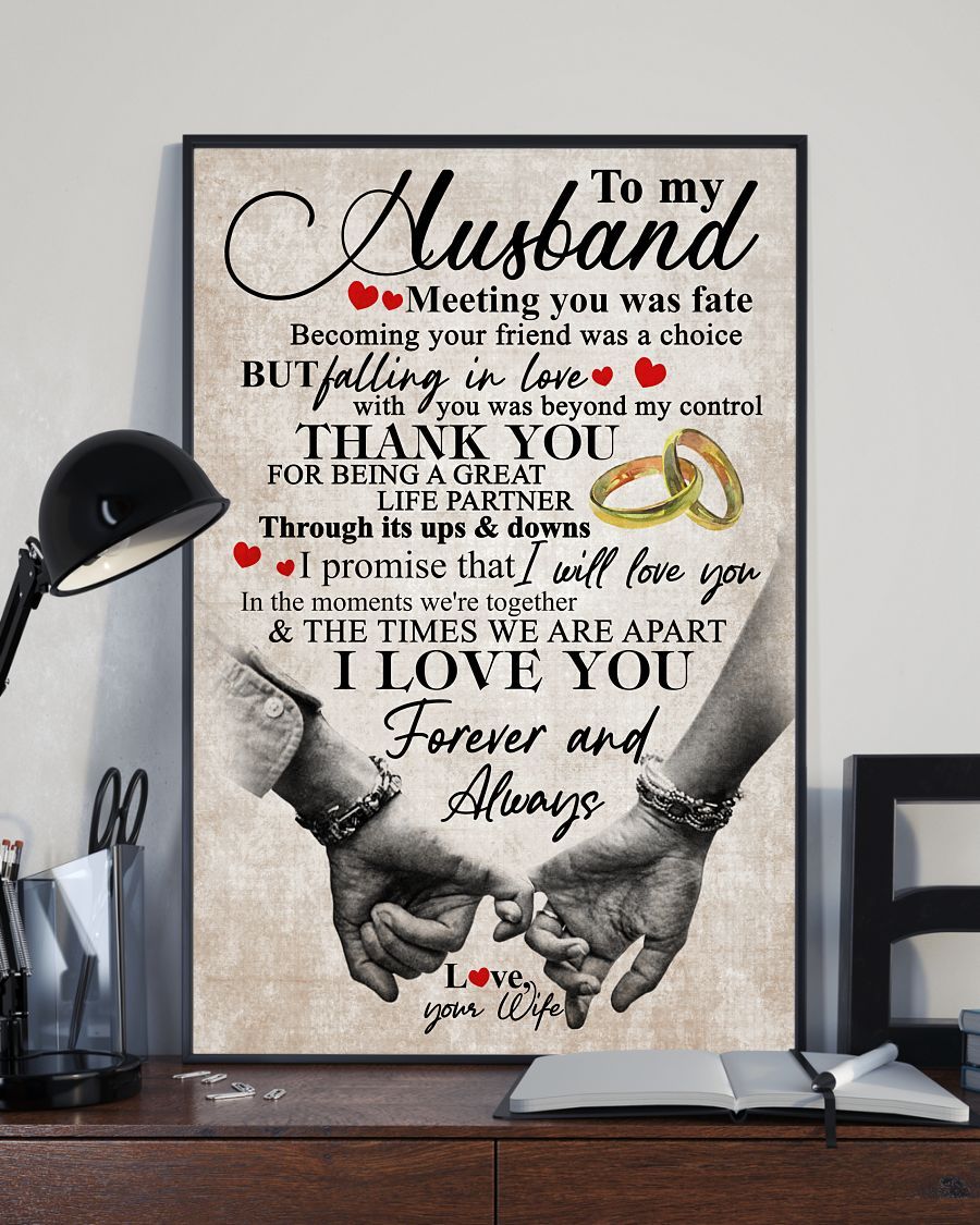 Perfect Gifts For Husband - To My Husband Poster-A Loves Gift