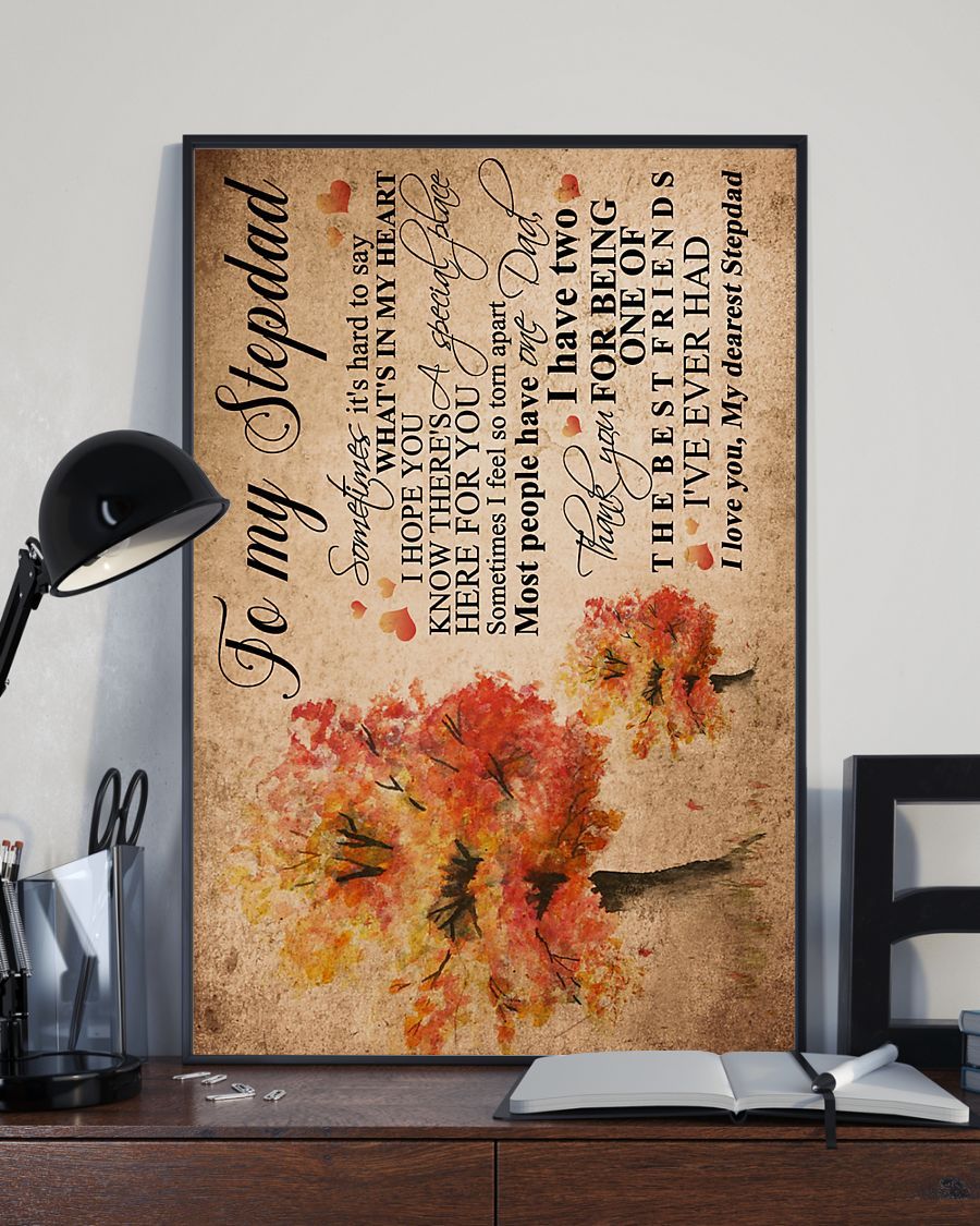 Perfect Gift For Step Dad Poster-A Loves Gift