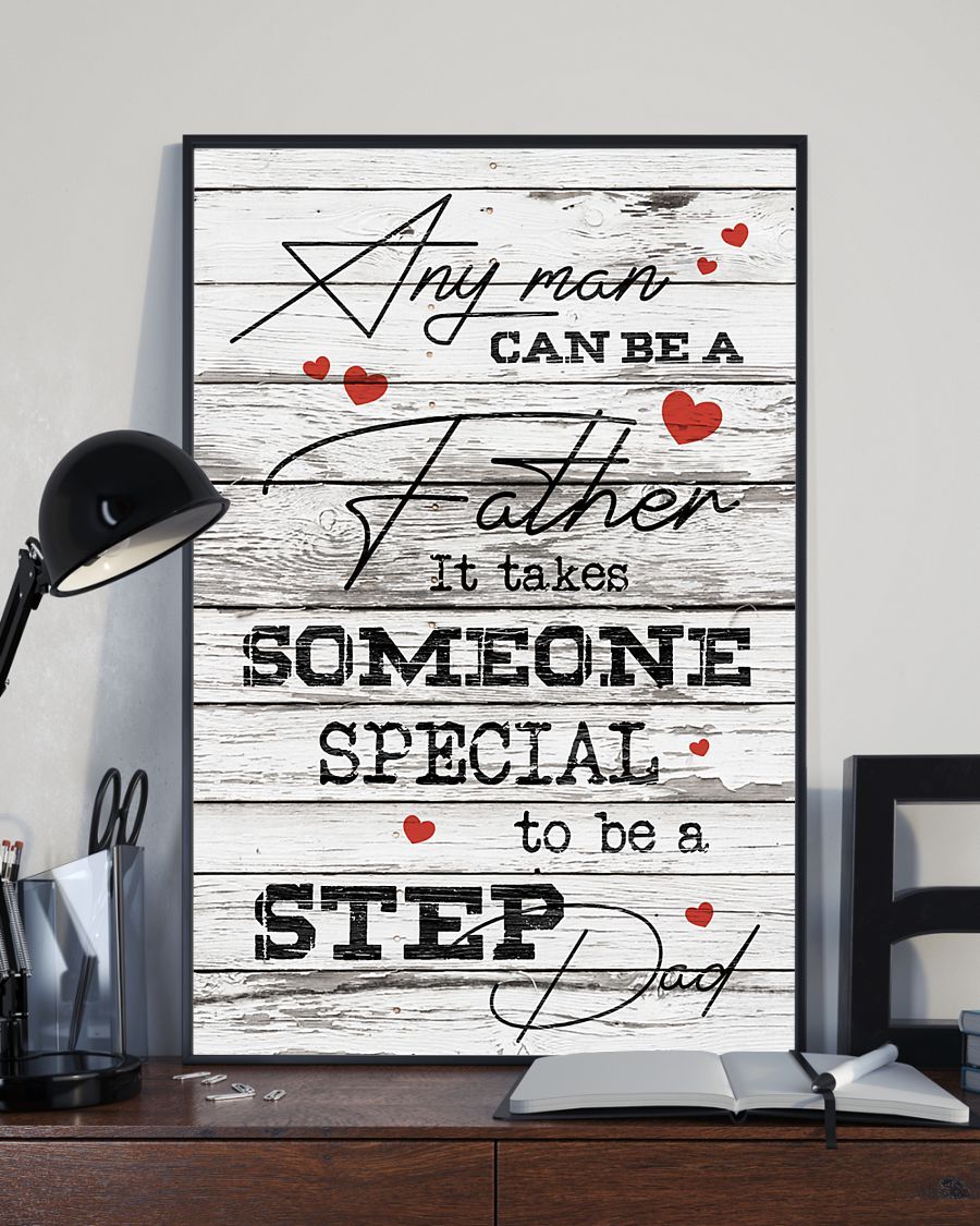 Perfect Gift For Step Dad Poster-A Loves Gift
