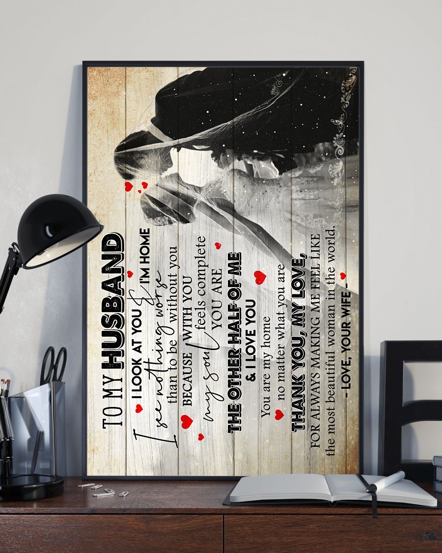 Perfect Gifts For Husband - To My Husband Poster-A Loves Gift