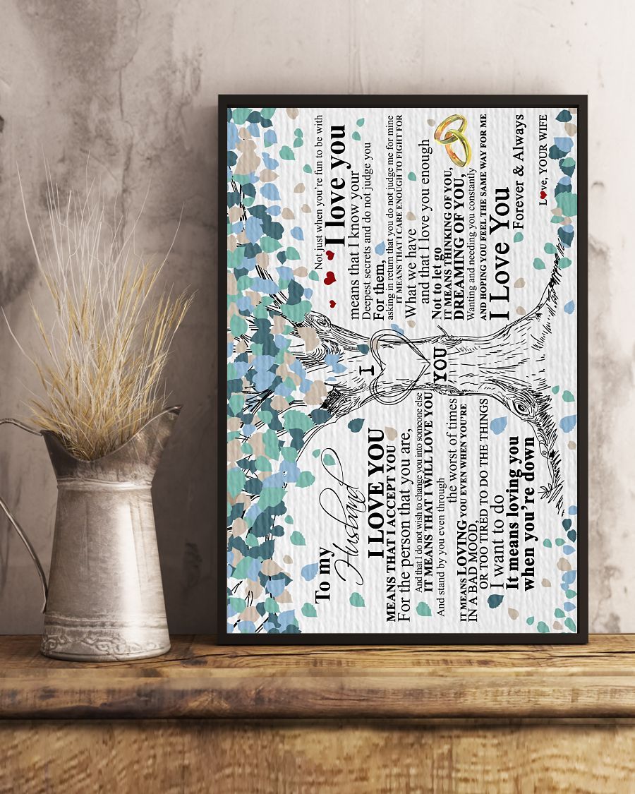 Perfect Gifts For Husband - To My Husband Poster-A Loves Gift