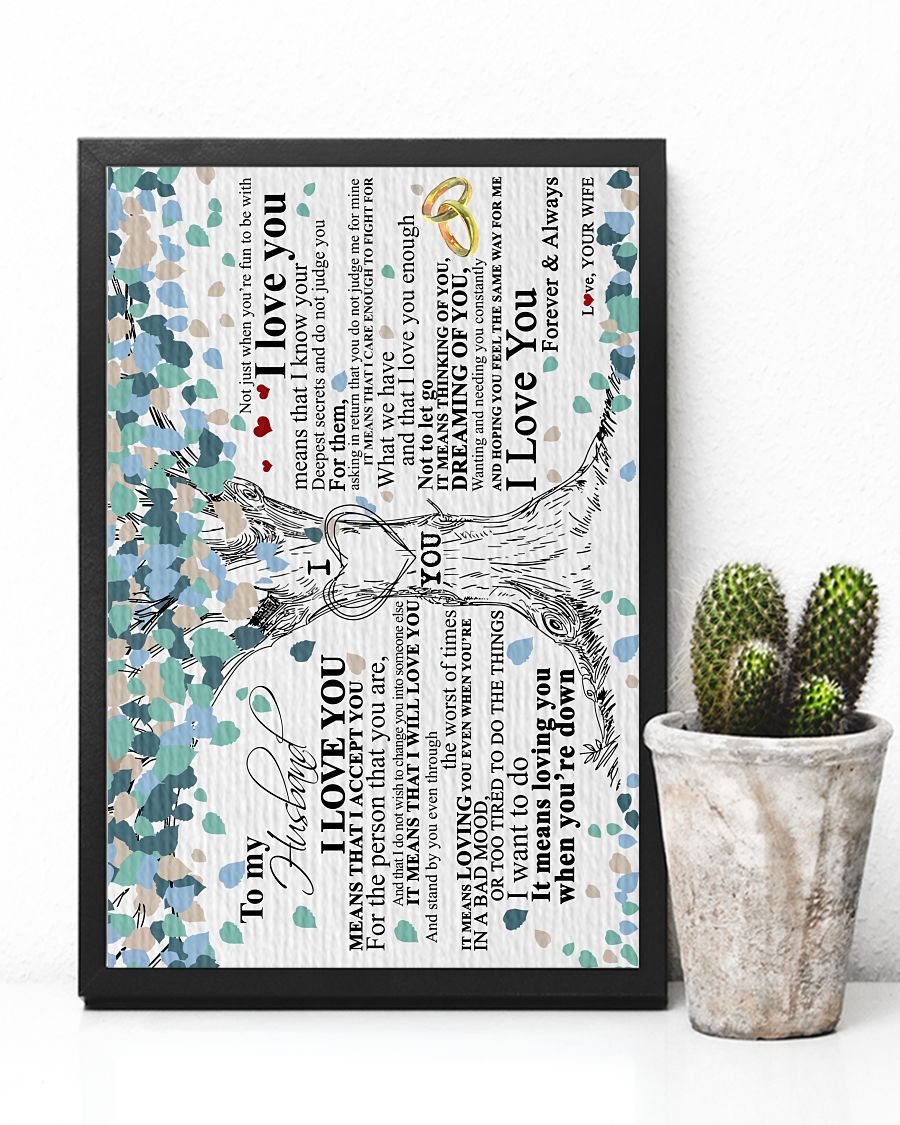 Perfect Gifts For Husband - To My Husband Poster-A Loves Gift