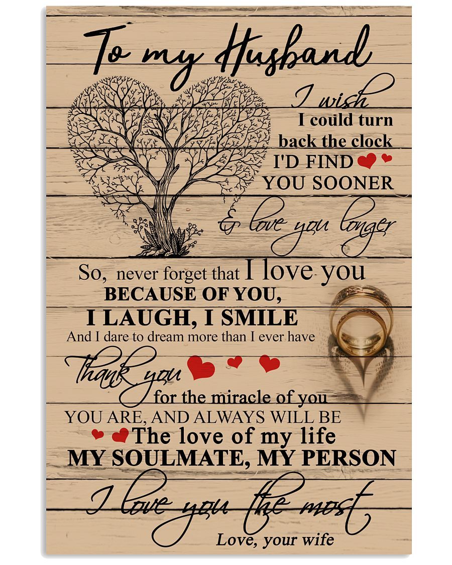 Perfect Gifts For Husband - To My Husband Poster-A Loves Gift