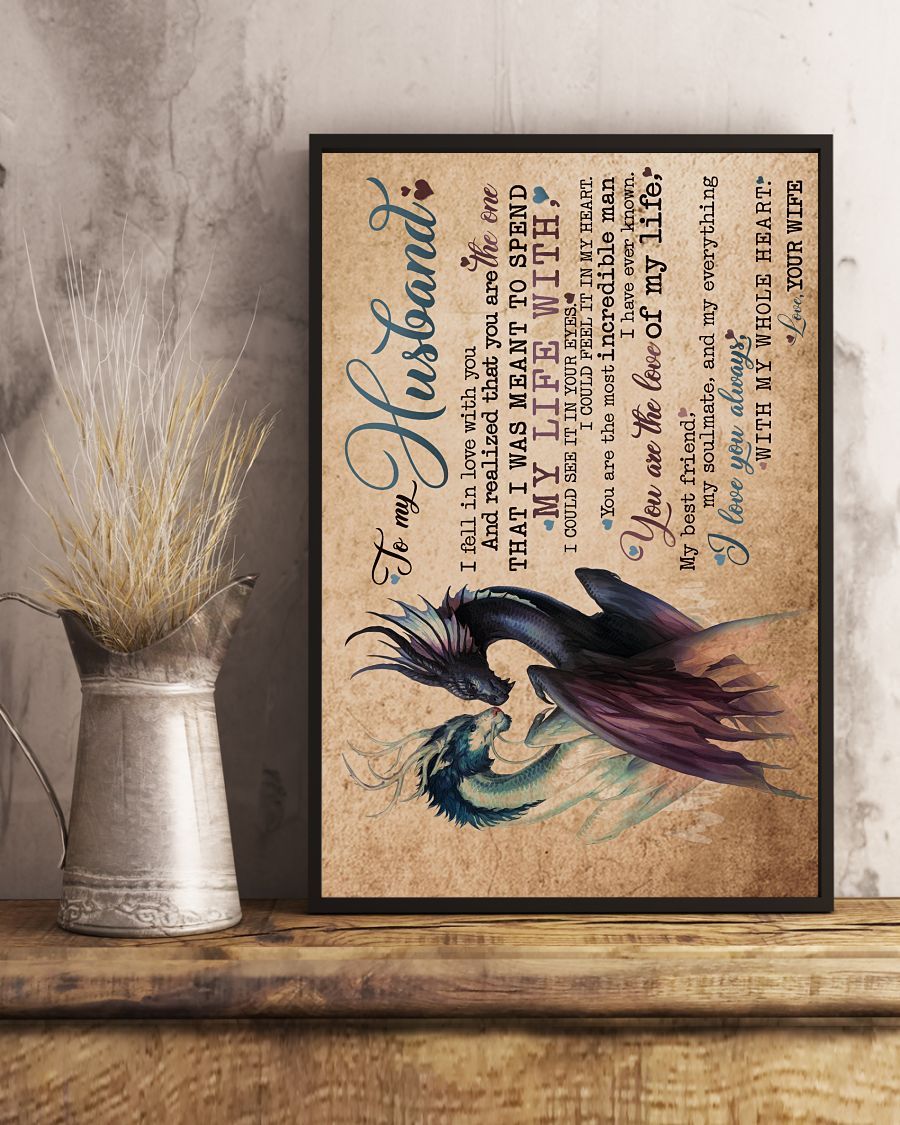 Perfect Gifts For Husband - To My Husband Poster-A Loves Gift