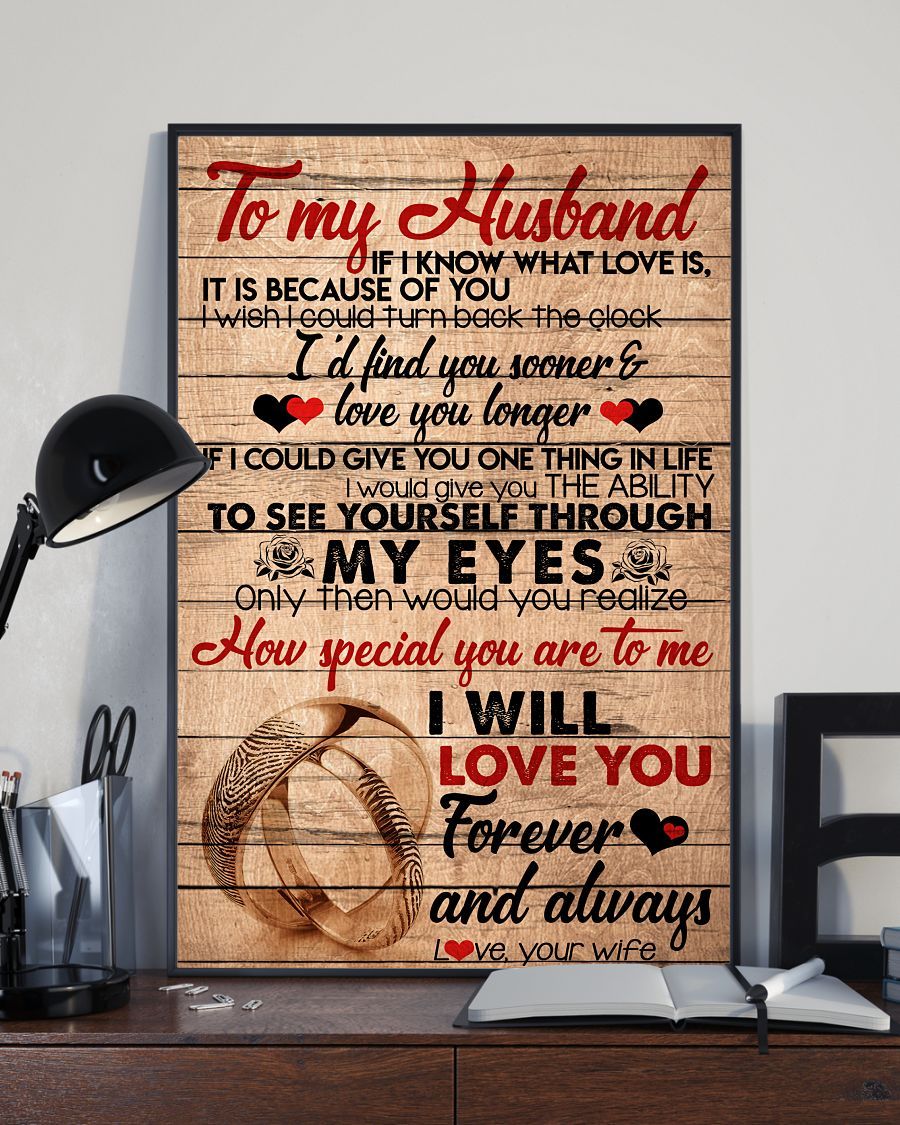 Perfect Gifts For Husband - To My Husband Poster-A Loves Gift
