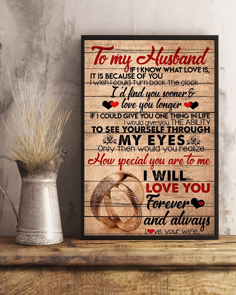 Perfect Gifts For Husband - To My Husband Poster-A Loves Gift