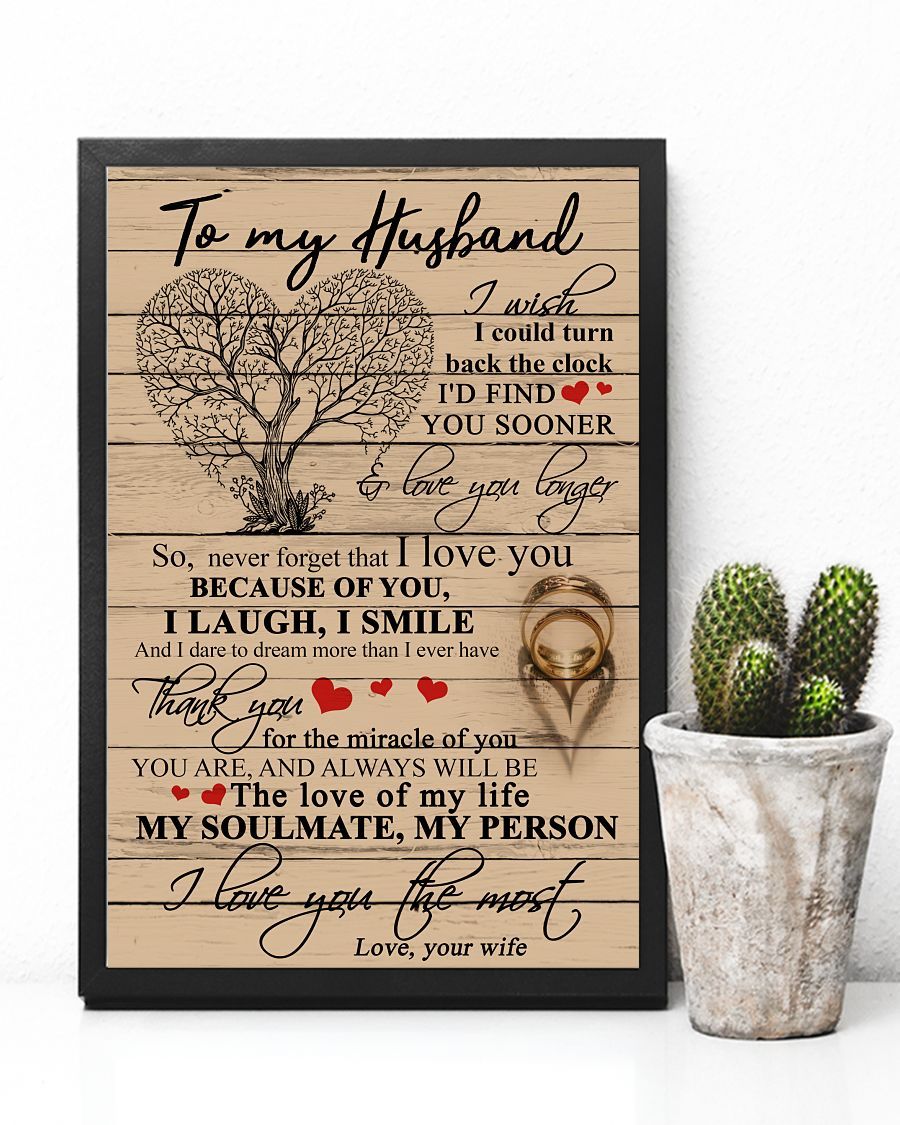 Perfect Gifts For Husband - To My Husband Poster-A Loves Gift
