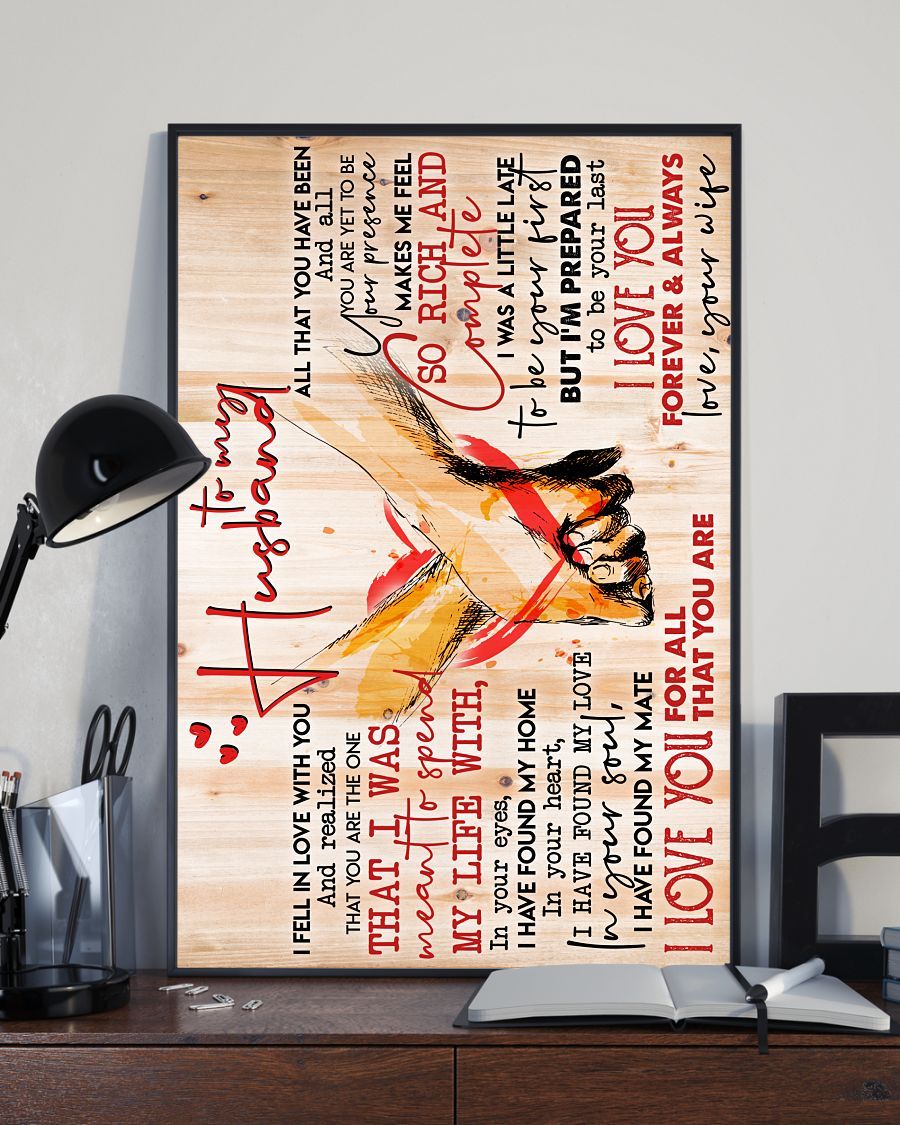 Perfect Gifts For Husband - To My Husband Poster-A Loves Gift