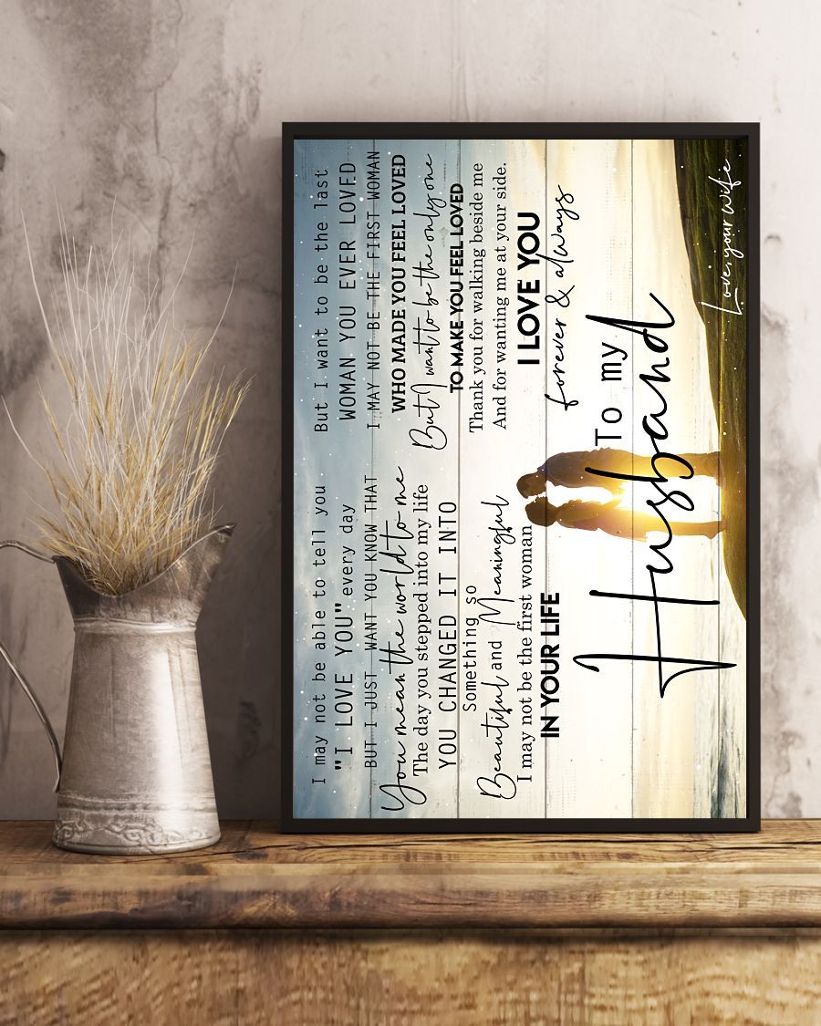 Perfect Gifts For Husband - To My Husband Poster-A Loves Gift