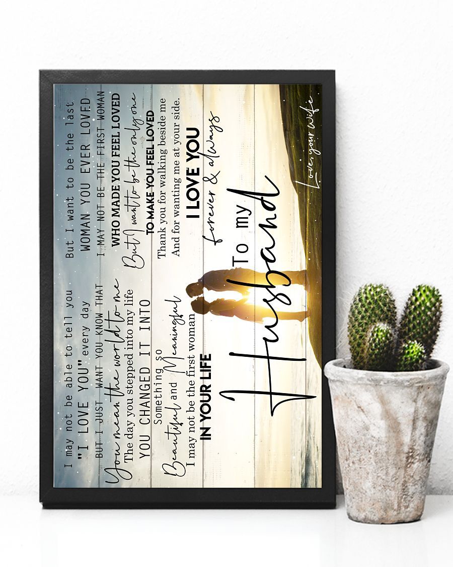 Perfect Gifts For Husband - To My Husband Poster-A Loves Gift