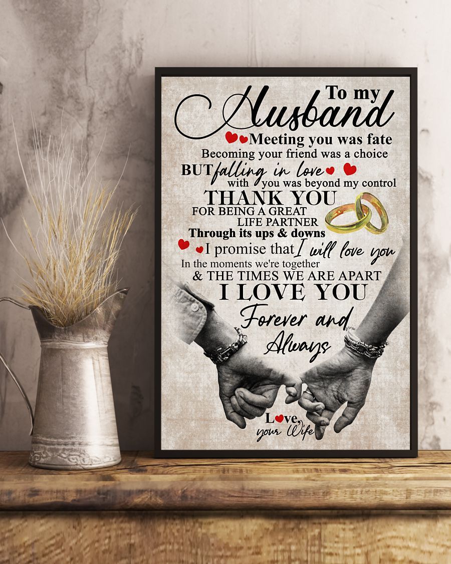 Perfect Gifts For Husband - To My Husband Poster-A Loves Gift