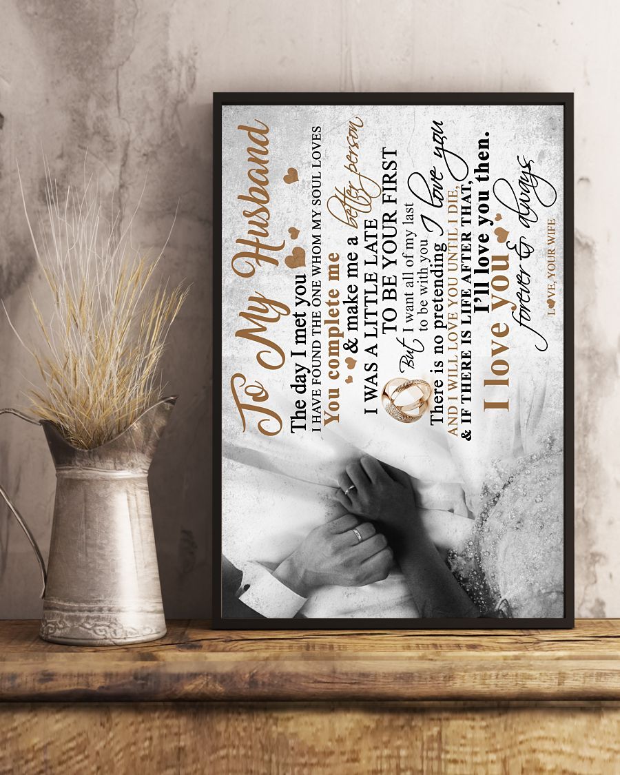 Perfect Gifts For Husband - To My Husband Poster-A Loves Gift