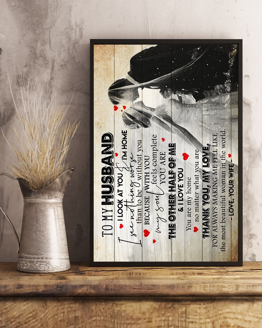 Perfect Gifts For Husband - To My Husband Poster-A Loves Gift