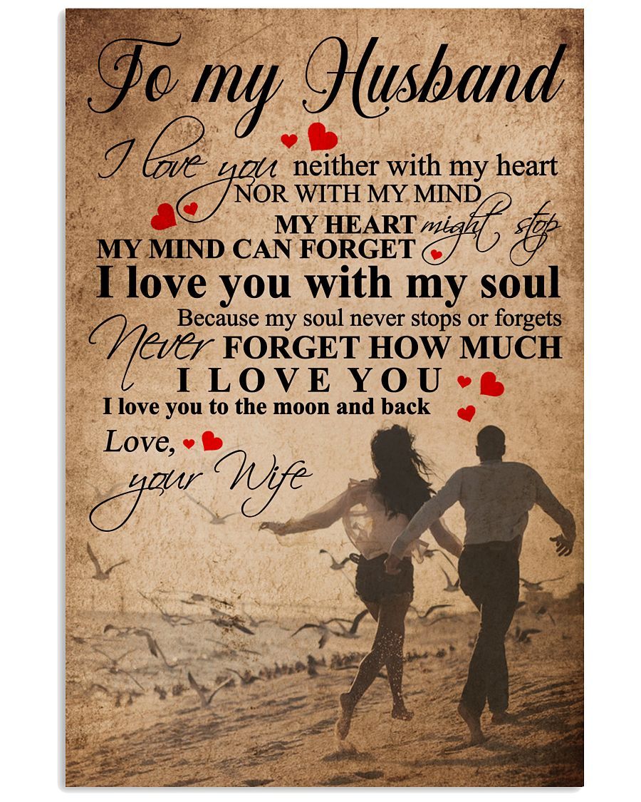 Perfect Gifts For Husband - To My Husband Poster-A Loves Gift
