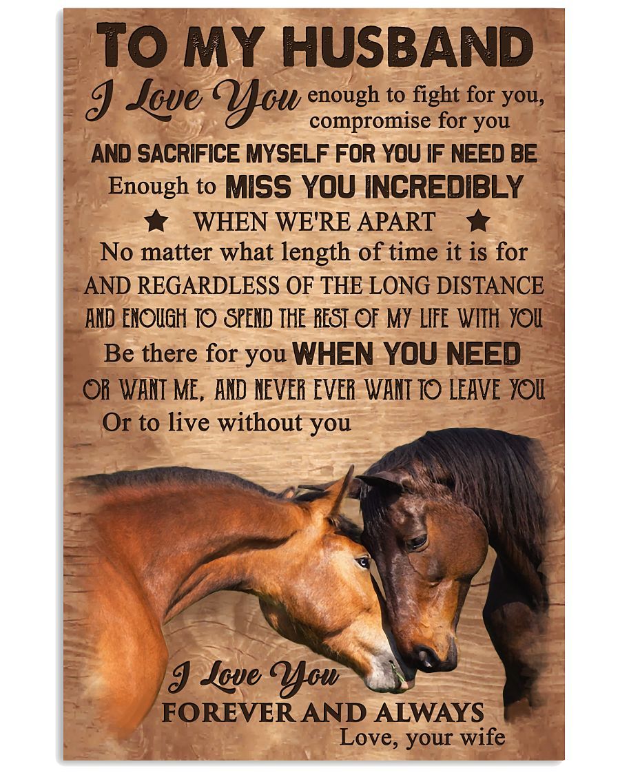 Perfect Gifts For Husband - To My Husband Poster-A Loves Gift