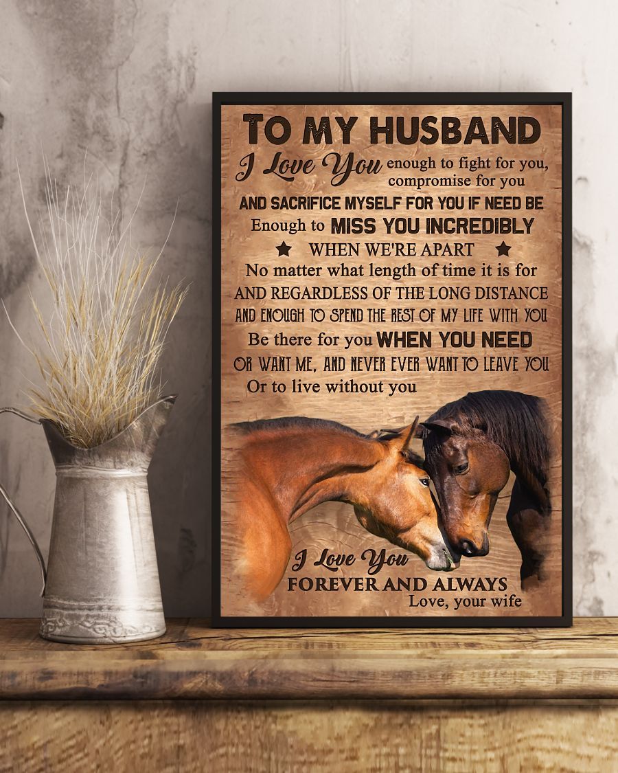 Perfect Gifts For Husband - To My Husband Poster-A Loves Gift